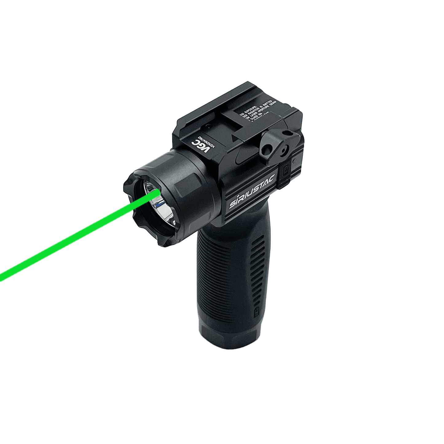 1600 Lumen Foregrip Light with Green Laser | Rechargeable USB TYPE-C | 260 Meter Throw | Rubberized Grip - Titan Security Products Inc.