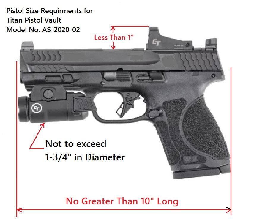 Titan Pistol Vault  Gun Size Requirements - Titan Security Products Inc.